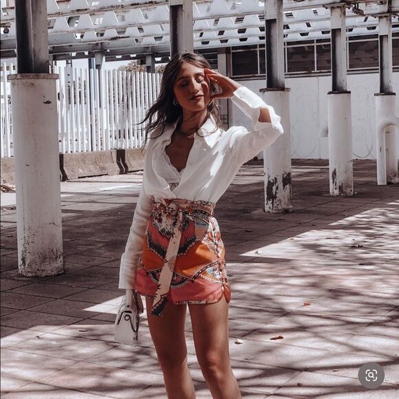 ZARA BLEND SHORTS - Picture 12 of 16